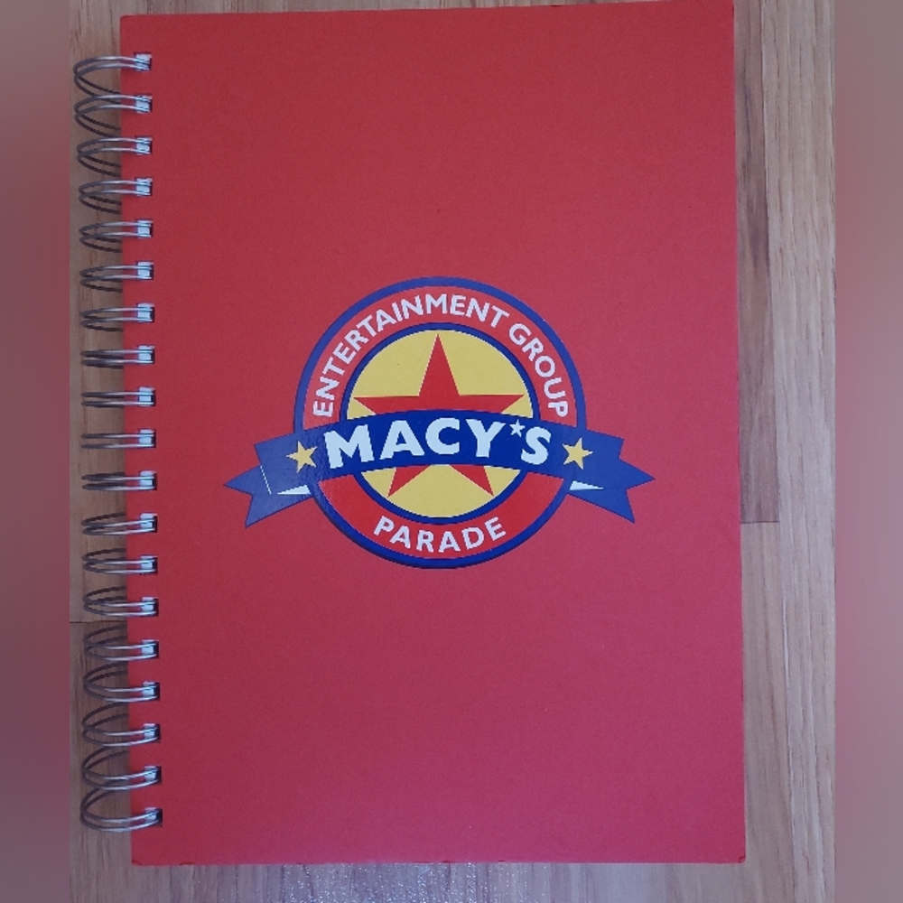 Wire Bound Graph Paper Notebook Macy's Parade Red Cover Unused
